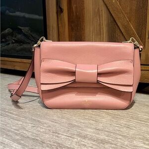 Kate Spade Pink Adjustable Crossbody/Shoulder Bow Bag